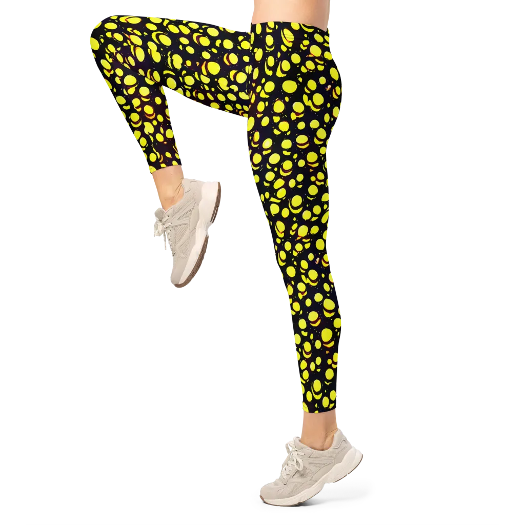 Luminous Scatter on Leggings — Left