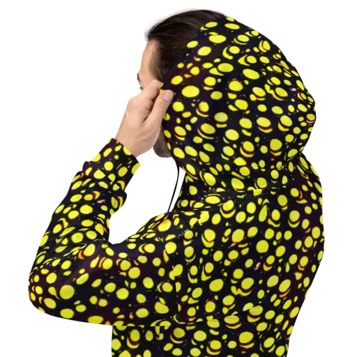 Luminous Scatter on a Hoodie