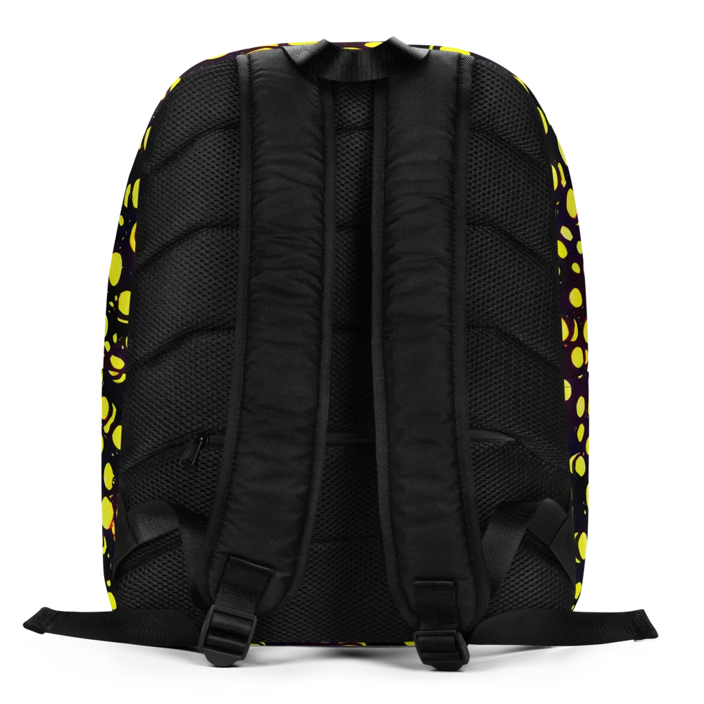 Luminous Scatter on Minimalist Backpack — Back