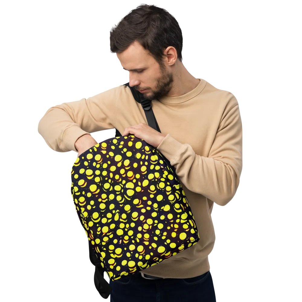 Luminous Scatter on Minimalist Backpack — Front