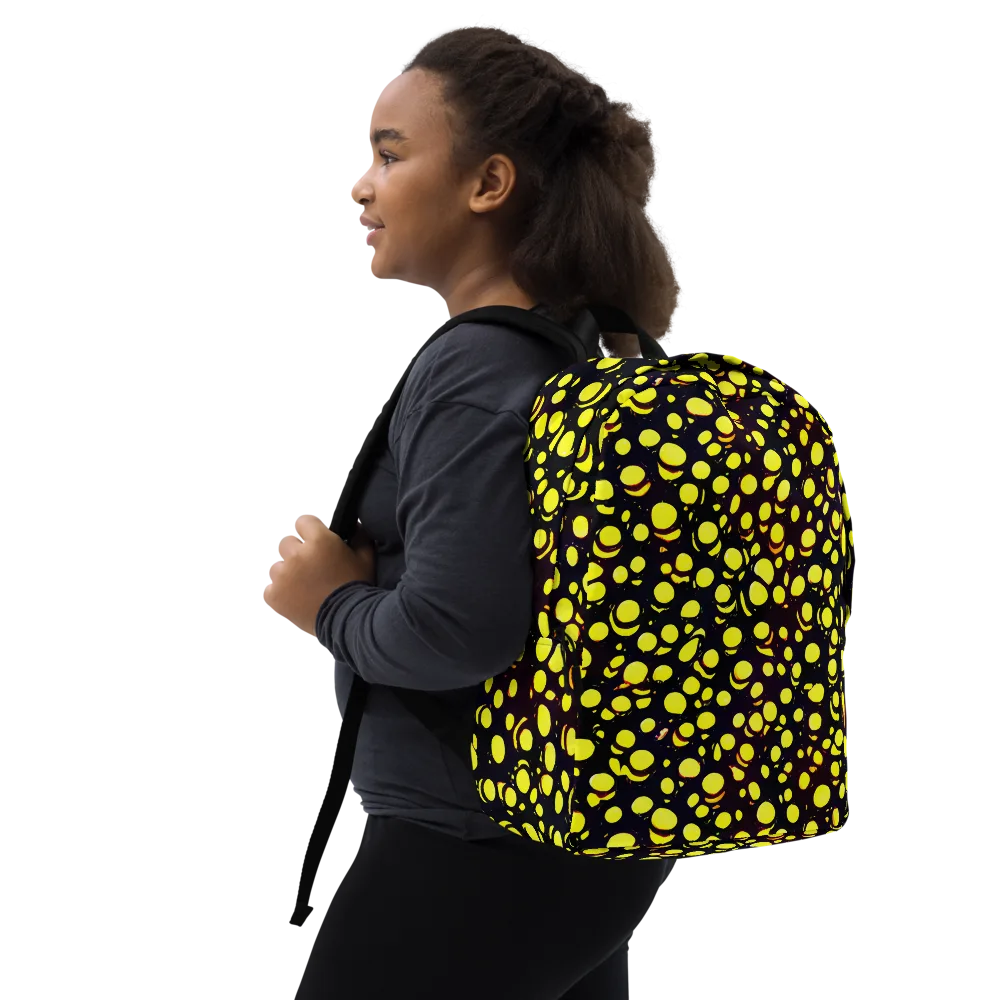 Luminous Scatter on Minimalist Backpack — Right Front