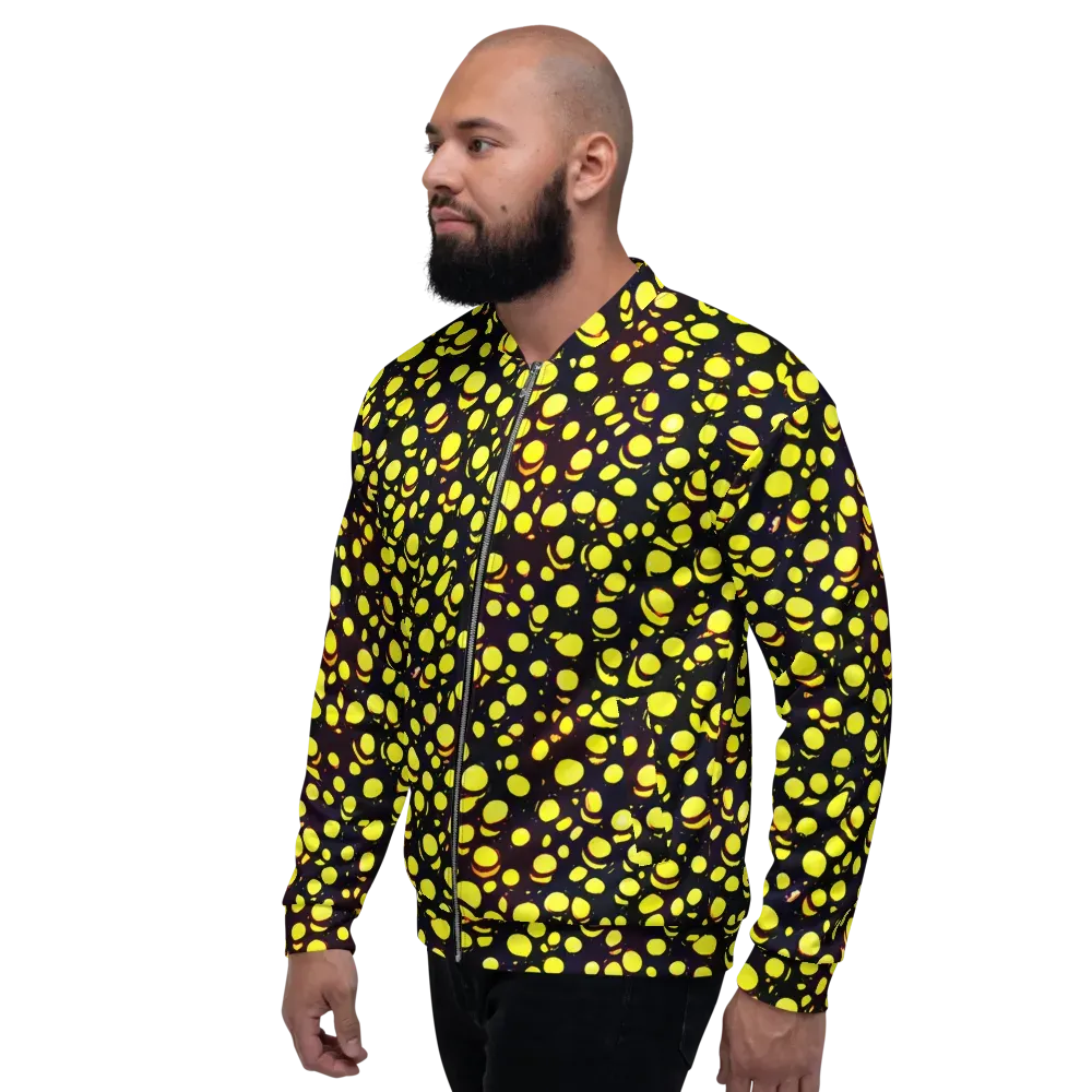 Luminous Scatter on Bomber Jacket — Left
