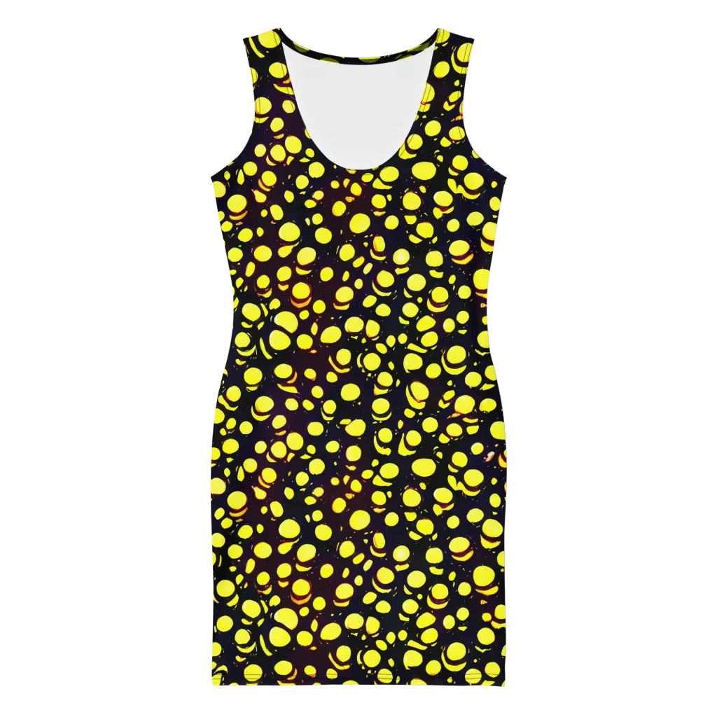 Luminous Scatter on Bodycon Dress — Front