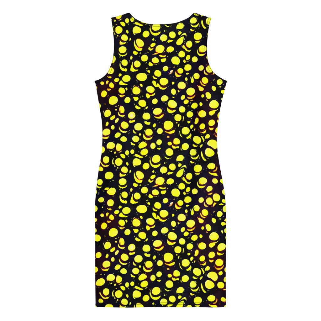 Luminous Scatter on Bodycon Dress — Back