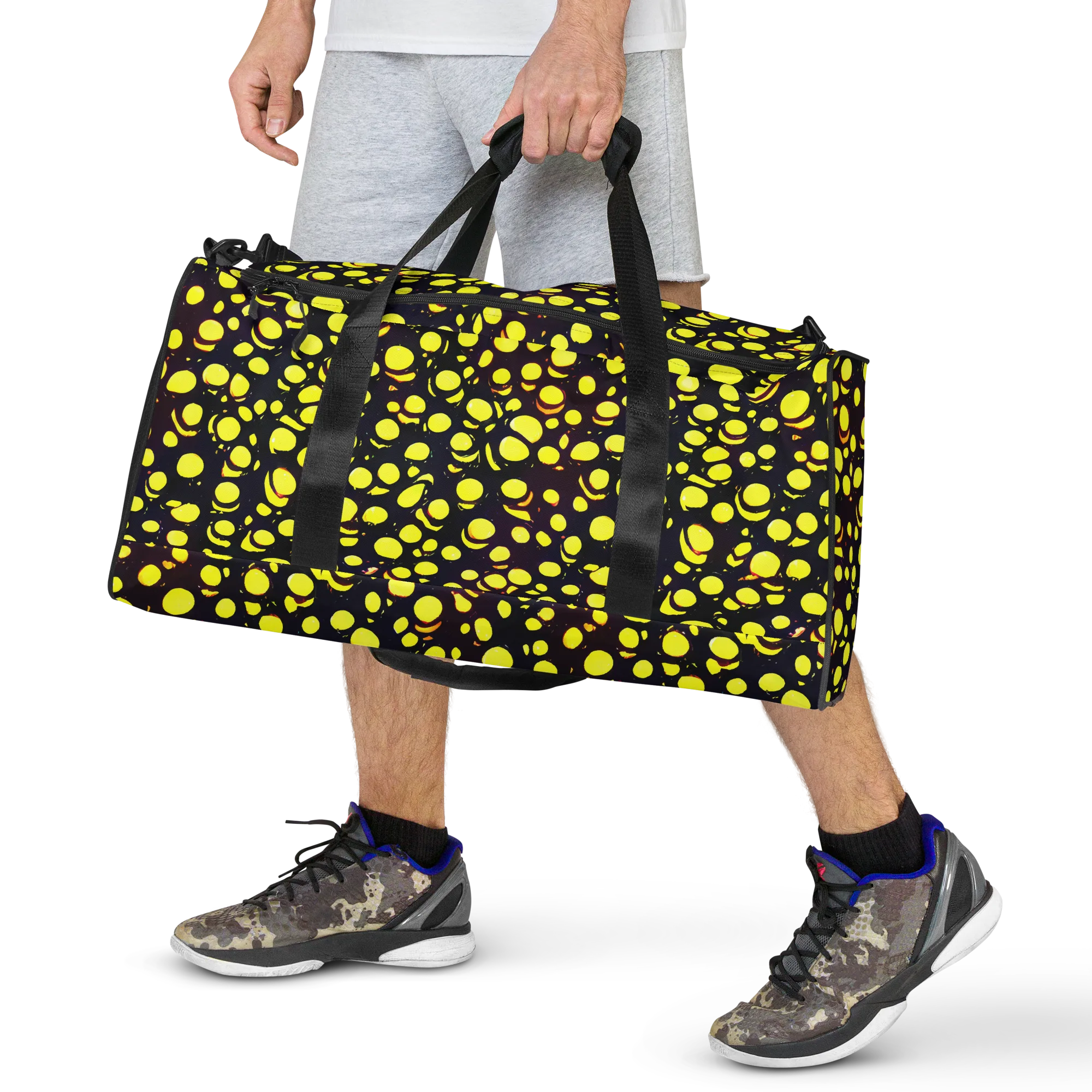 Luminous Scatter on Duffle Bag — Front