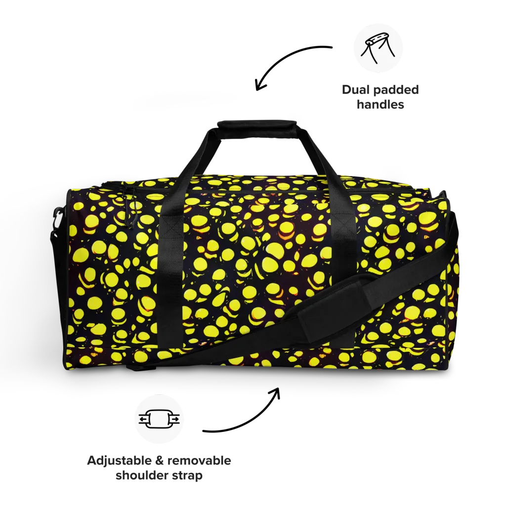 Luminous Scatter on Duffle Bag — Front