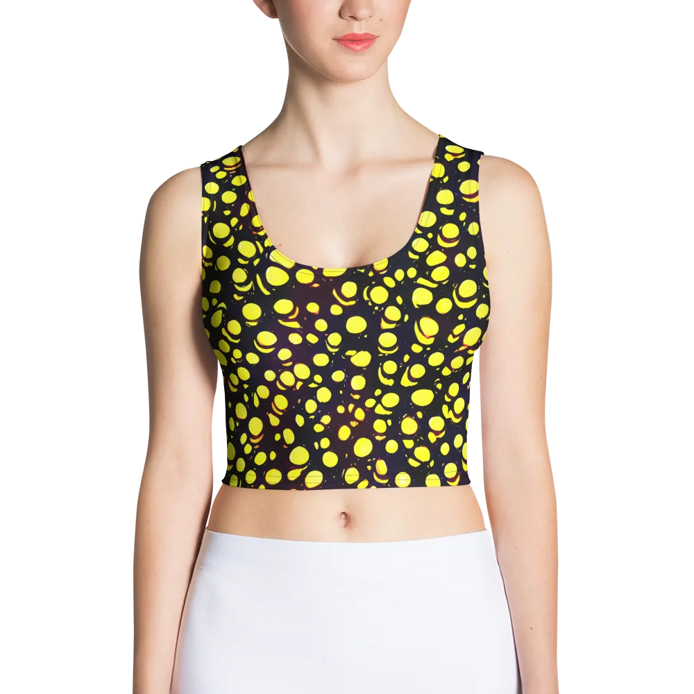 Luminous Scatter on Crop Top — Front