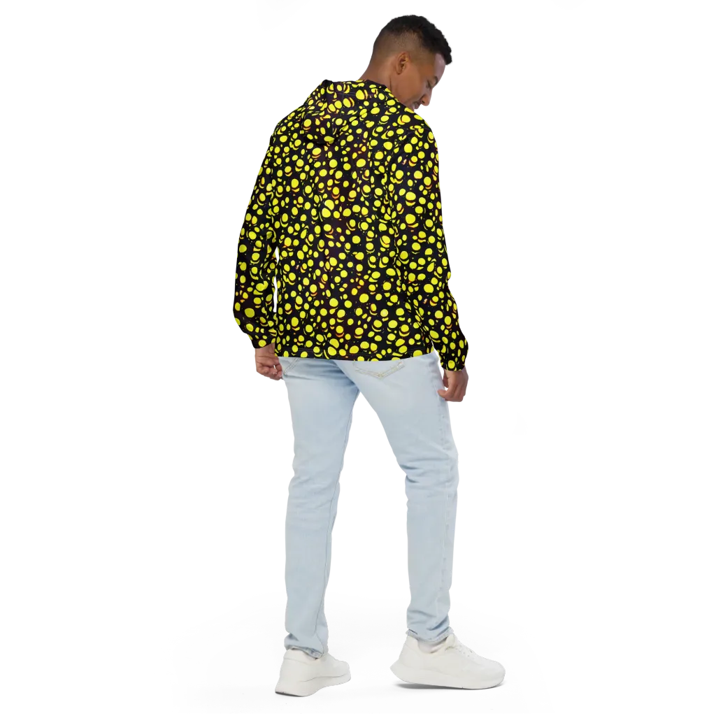 Luminous Scatter on Men's Windbreaker — Back