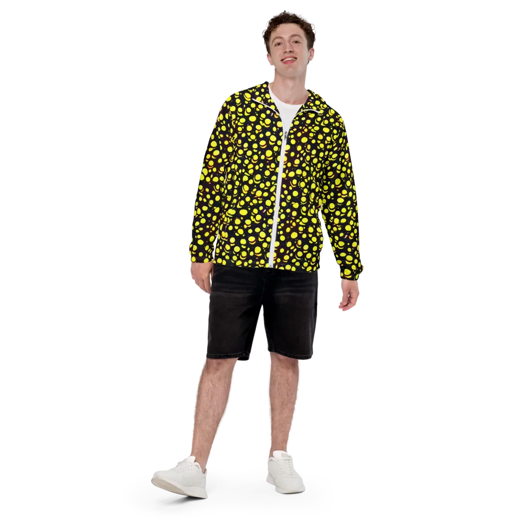 Luminous Scatter on Men's Windbreaker — Front