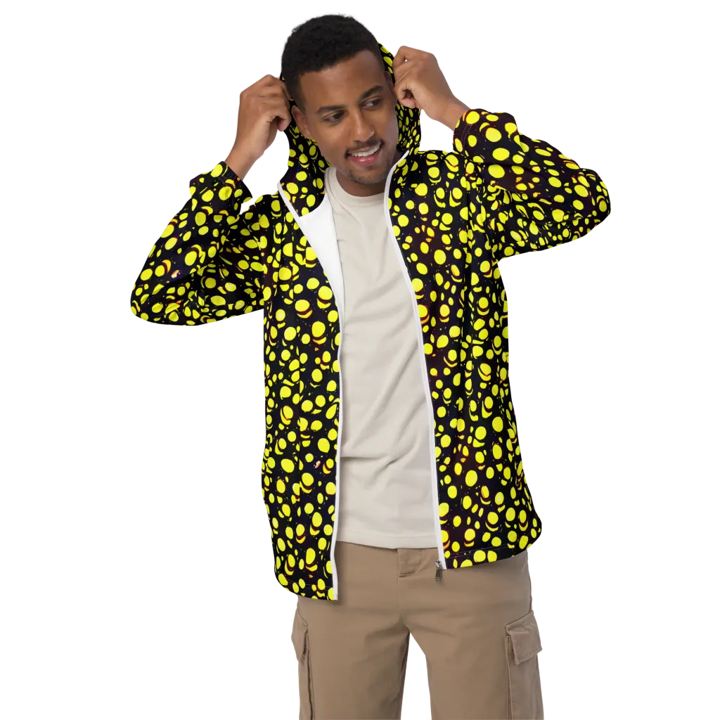 Luminous Scatter on Men's Windbreaker — Front
