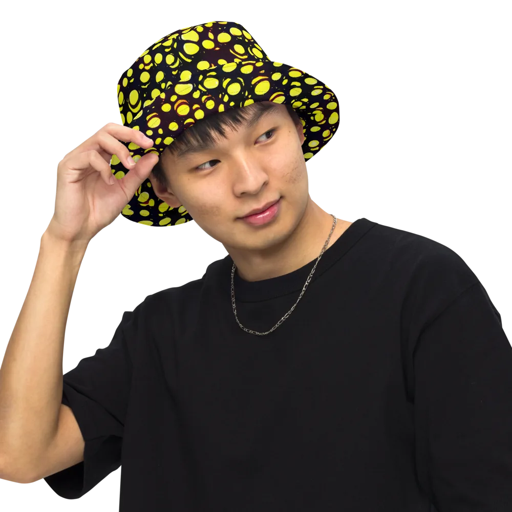 Luminous Scatter on Reversible Bucket Hat — Front Inside