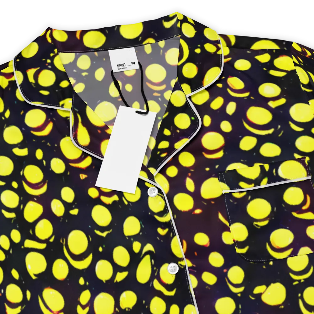 Luminous Scatter on Women's Short Sleeve Pajama Top — Product details