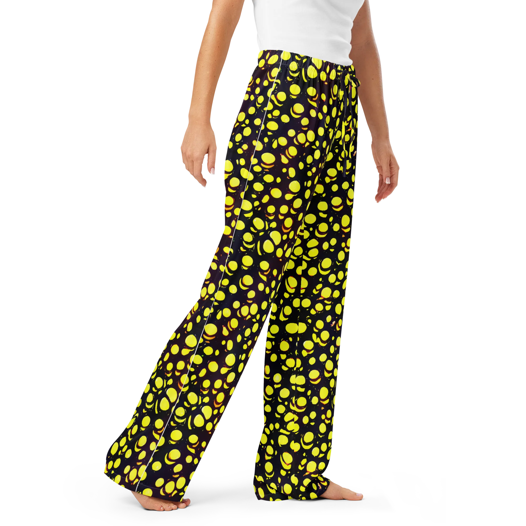 Luminous Scatter on Women's Pajama Pants — Right Front
