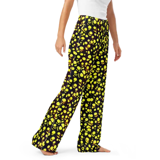 Luminous Scatter on a Women's Pajama Pants