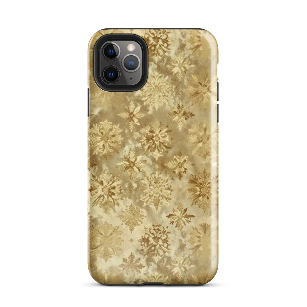 Champagne Damask on Tough Case for iPhone® — Front