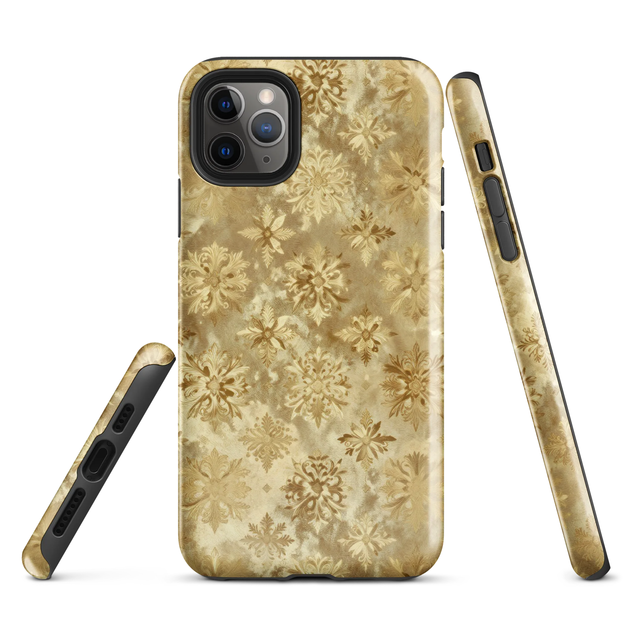 Champagne Damask on Tough Case for iPhone® — Front