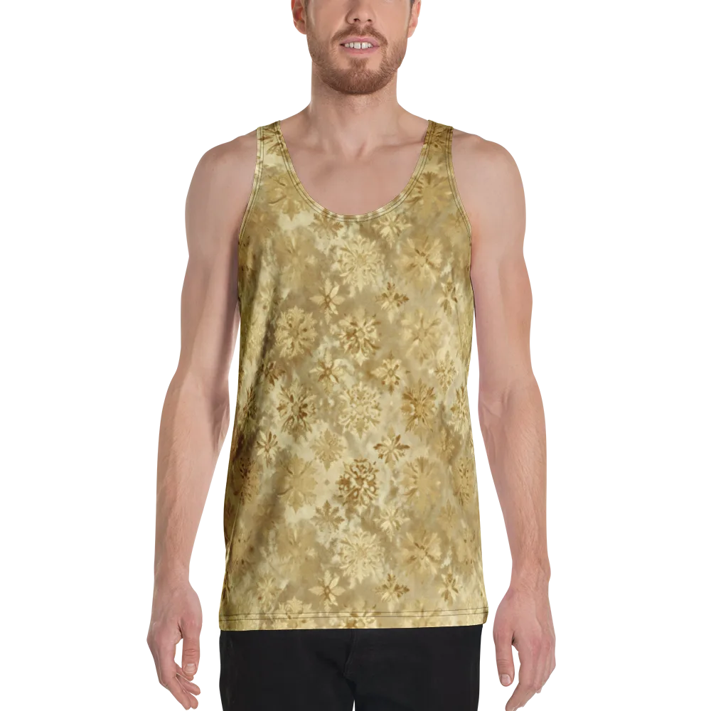 Champagne Damask on Men's Tank Top — Front