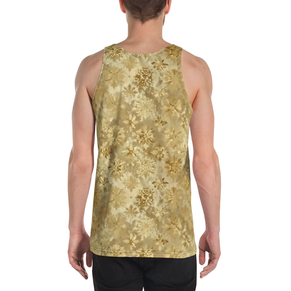 Champagne Damask on Men's Tank Top — Back