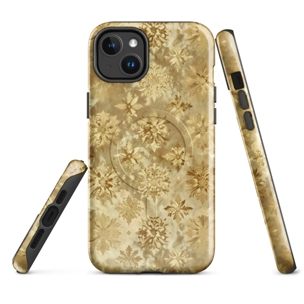 Champagne Damask on MagSafe Tough Case for iPhone® — Front