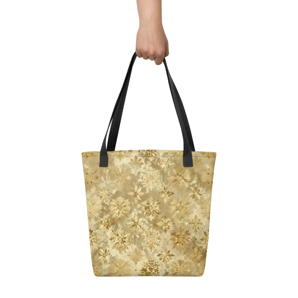 Champagne Damask on Tote Bag — Front