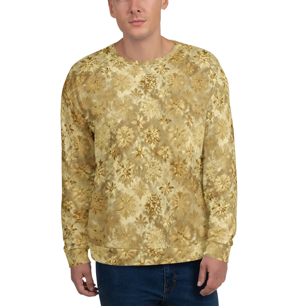 Champagne Damask on Sweatshirt — Front