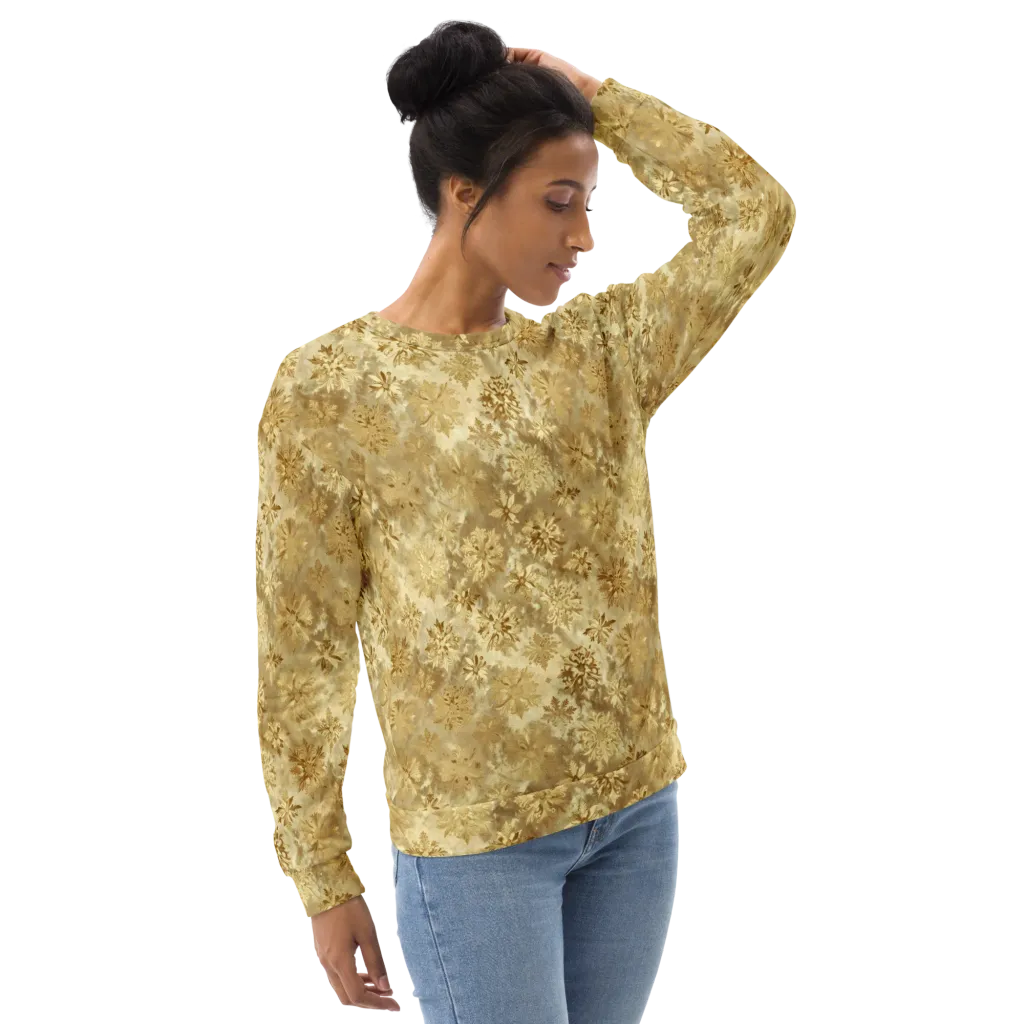 Champagne Damask on Sweatshirt — Right Front