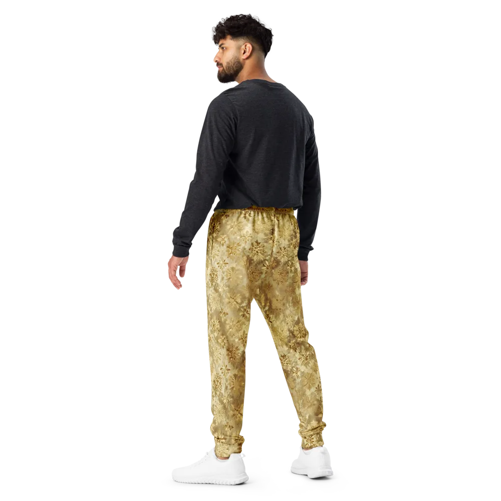 Champagne Damask on Men's Joggers — Back