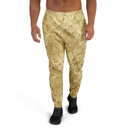 Champagne Damask on a Men's Joggers