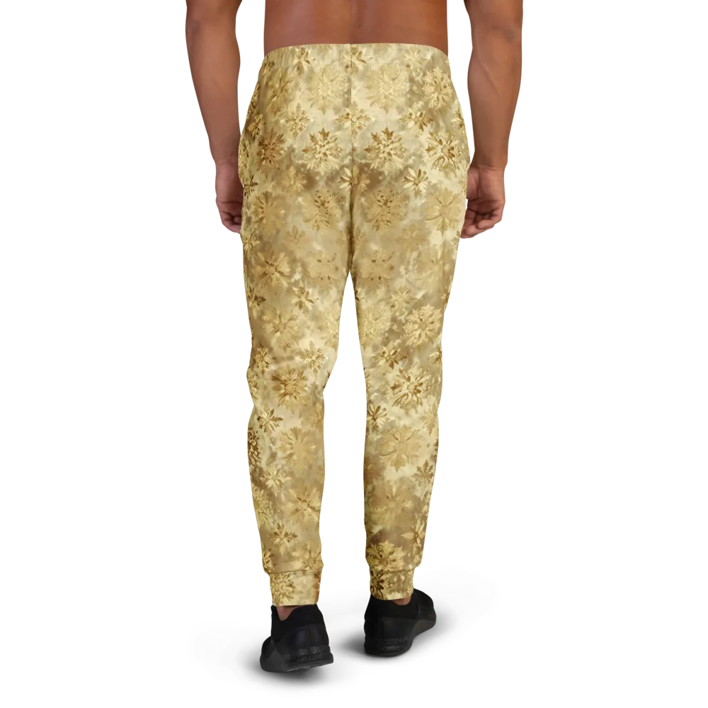 Champagne Damask on Men's Joggers — Back