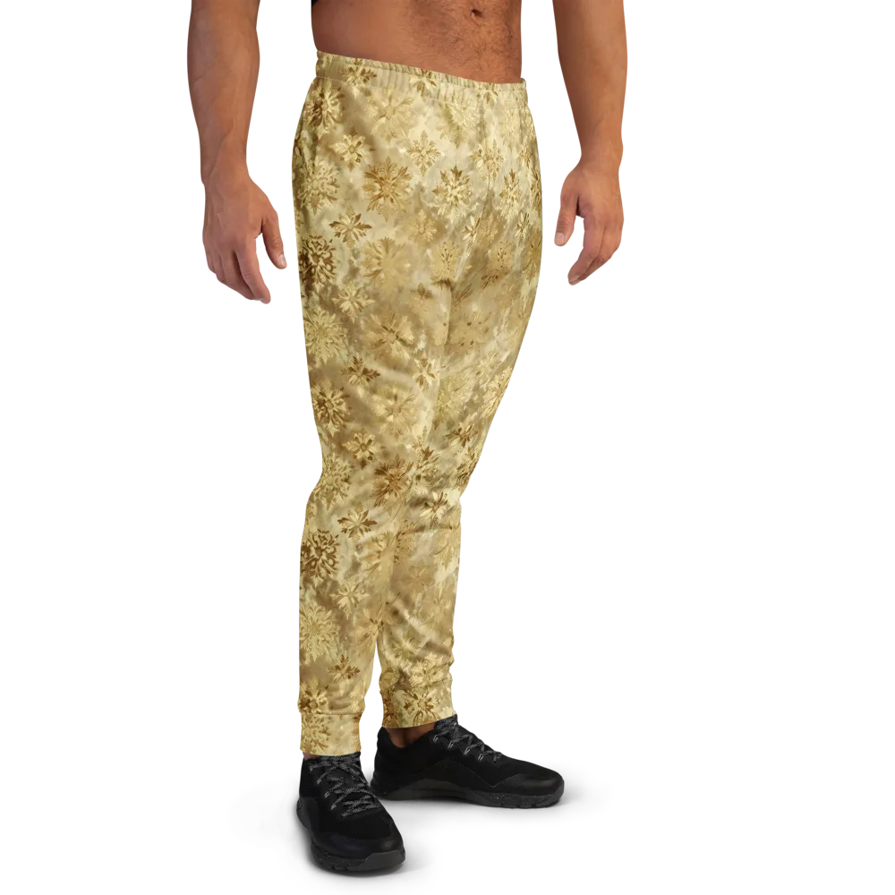 Champagne Damask on Men's Joggers — Right