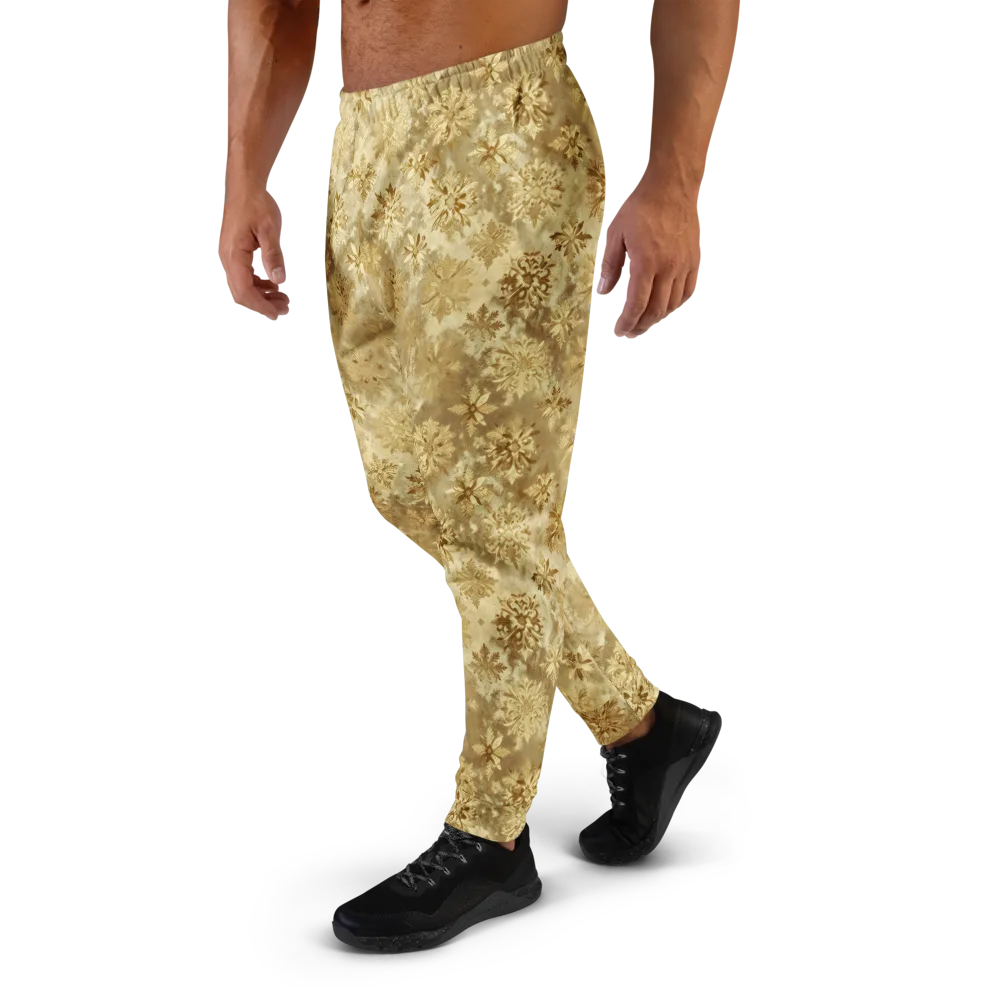 Champagne Damask on Men's Joggers — Left