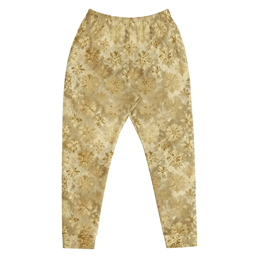 Champagne Damask on Men's Joggers — Front
