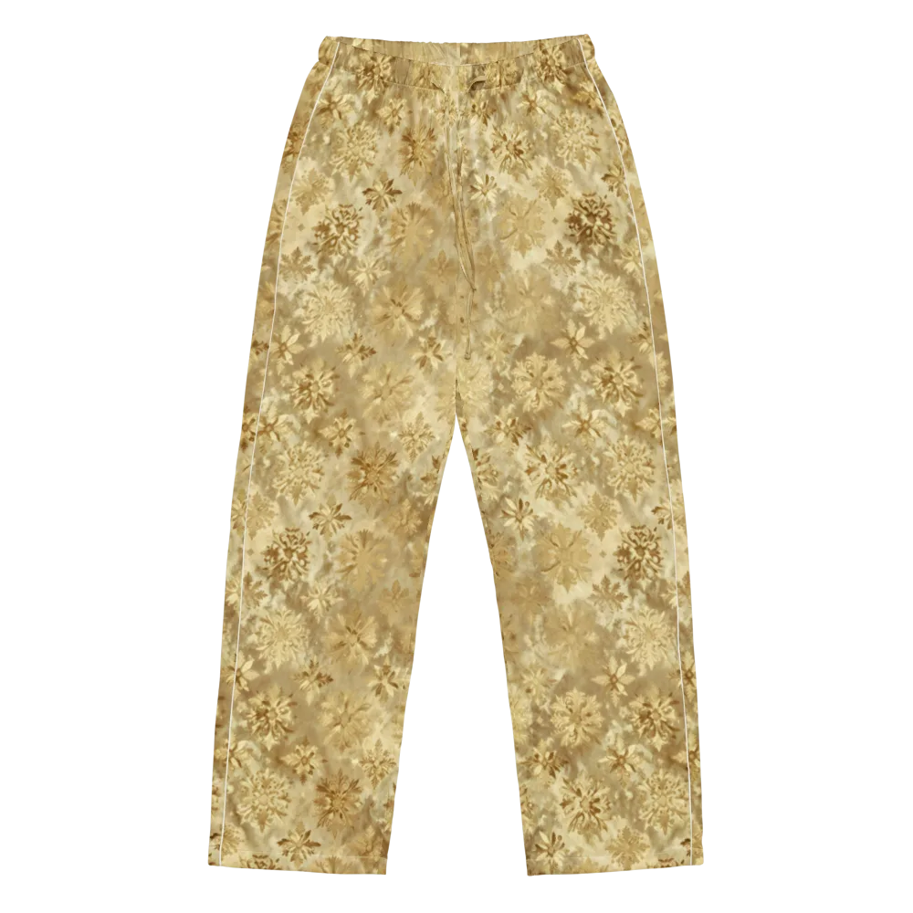 Champagne Damask on Women's Pajama Pants — Front