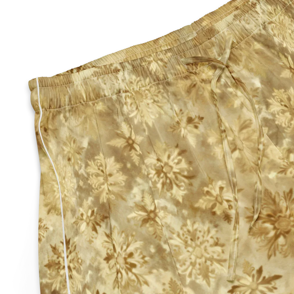 Champagne Damask on Women's Pajama Shorts — Product details