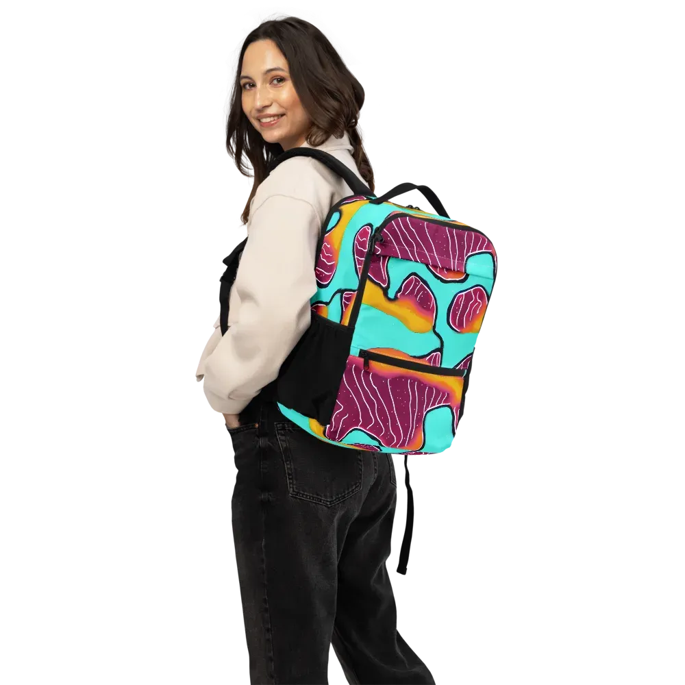 Aqua Heat on Utility Backpack — Back