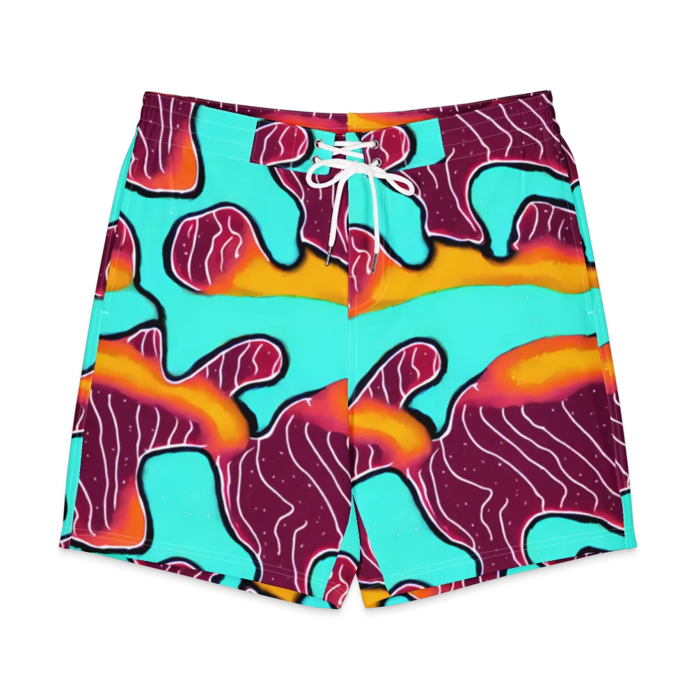 Aqua Heat on Men's Board Shorts — Front