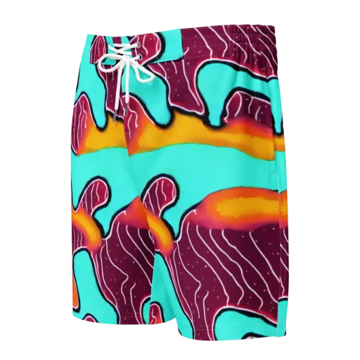 Aqua Heat on a Men's Board Shorts