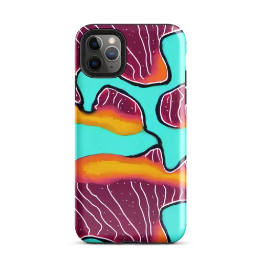 Aqua Heat on a Tough Case for iPhone®