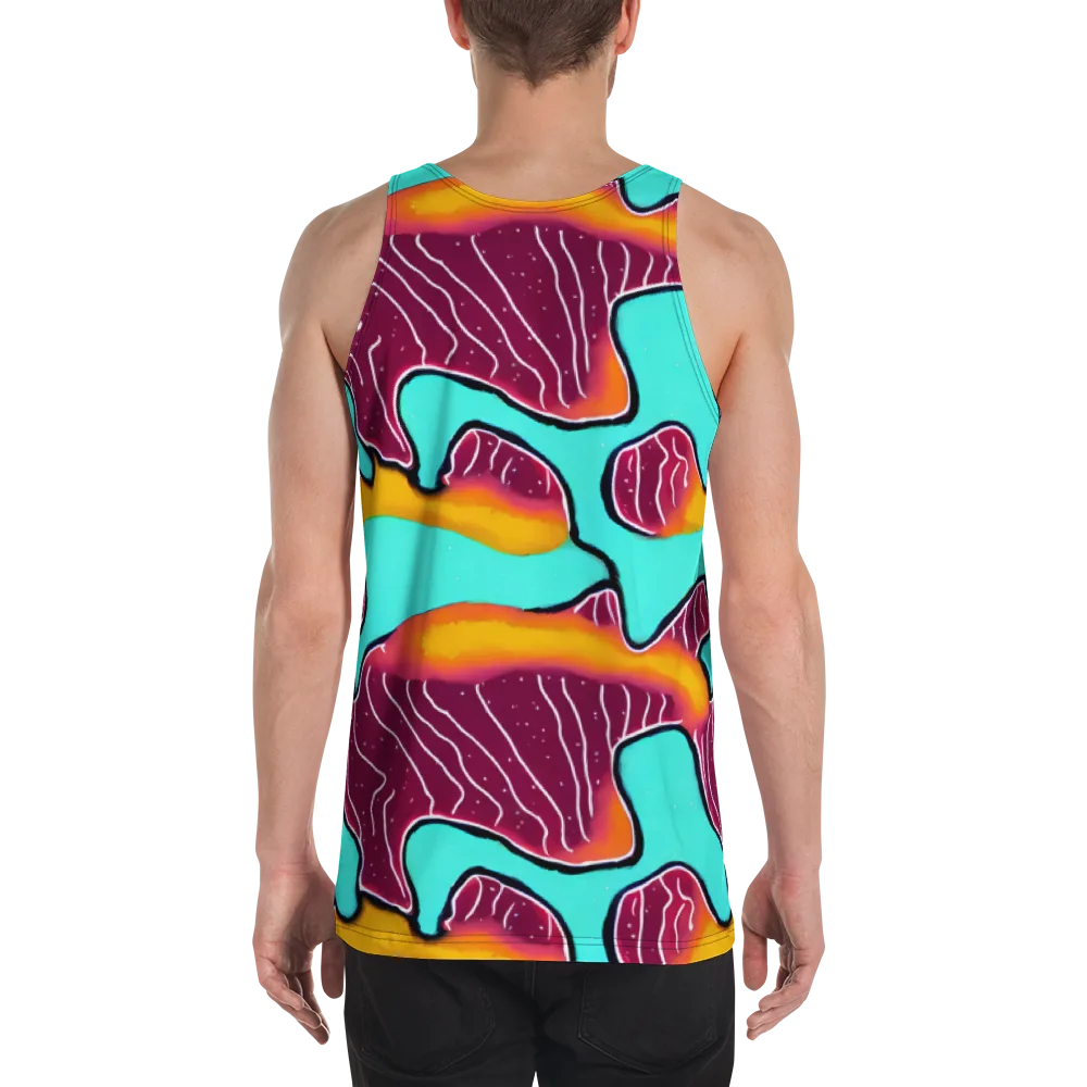 Aqua Heat on Men's Tank Top — Back
