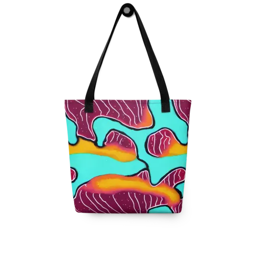 Aqua Heat on a Tote Bag