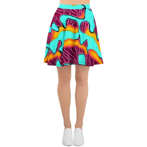 Aqua Heat on a Skater Skirt