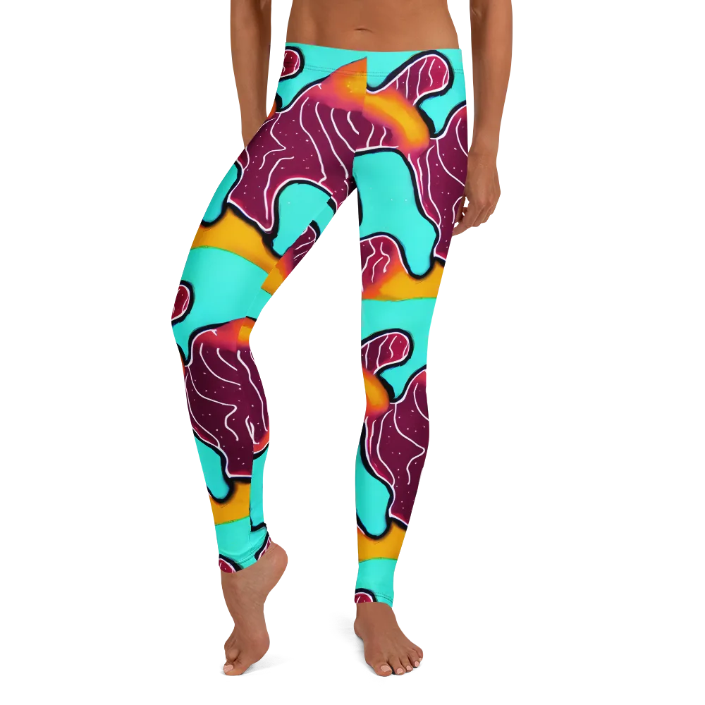 Aqua Heat on Leggings — Front