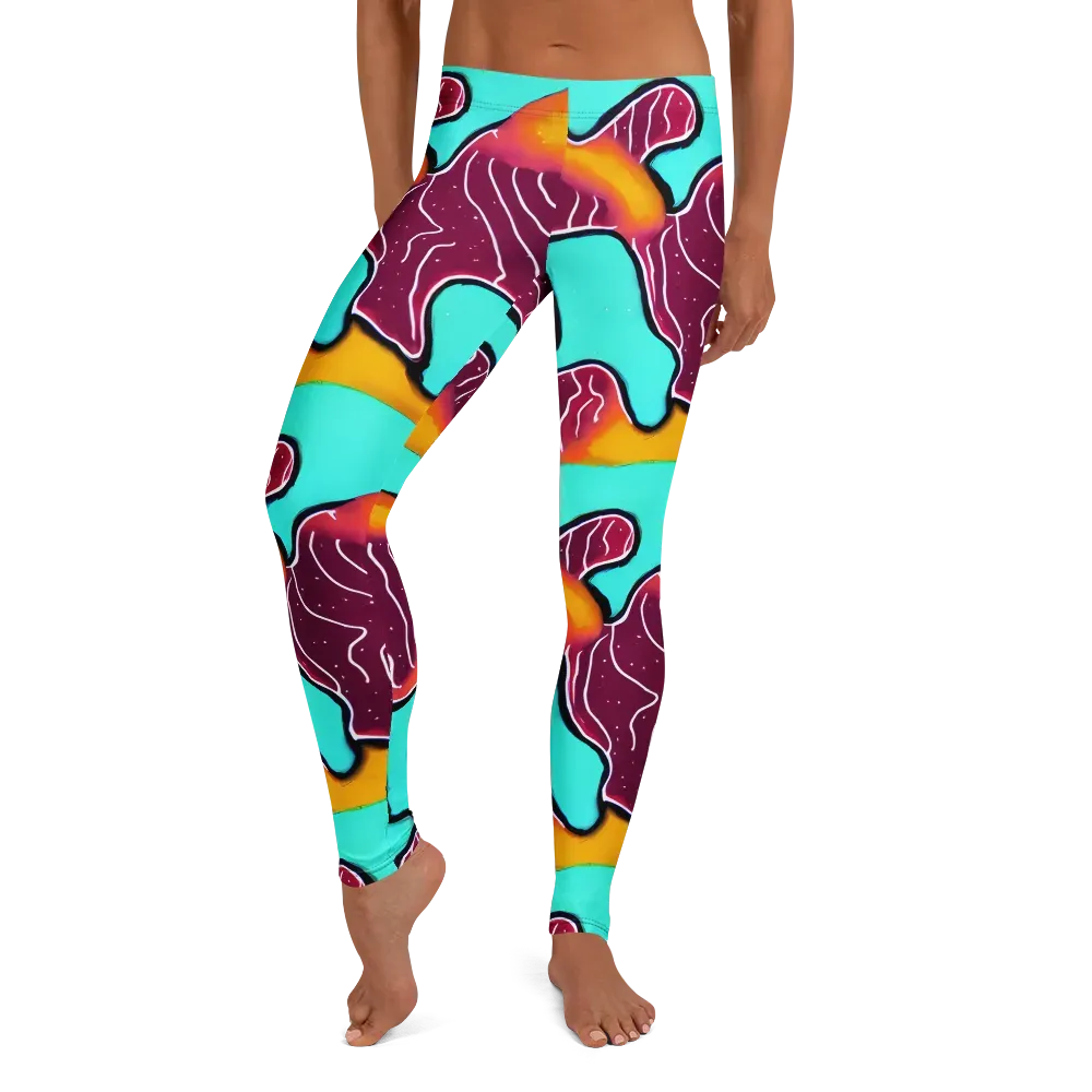 Aqua Heat on Leggings — Front
