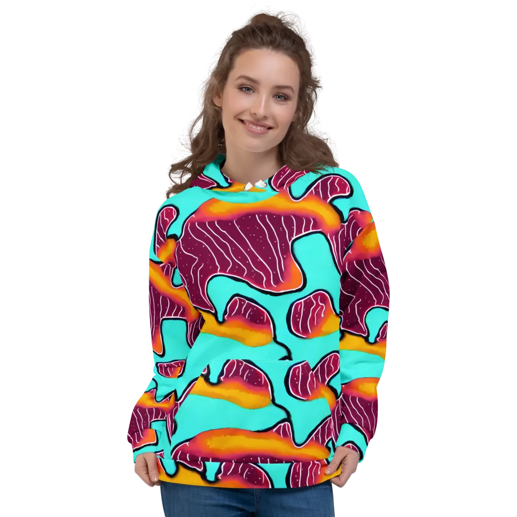 Aqua Heat on Hoodie — Front