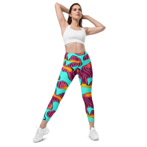 Aqua Heat on a Leggings with Pockets