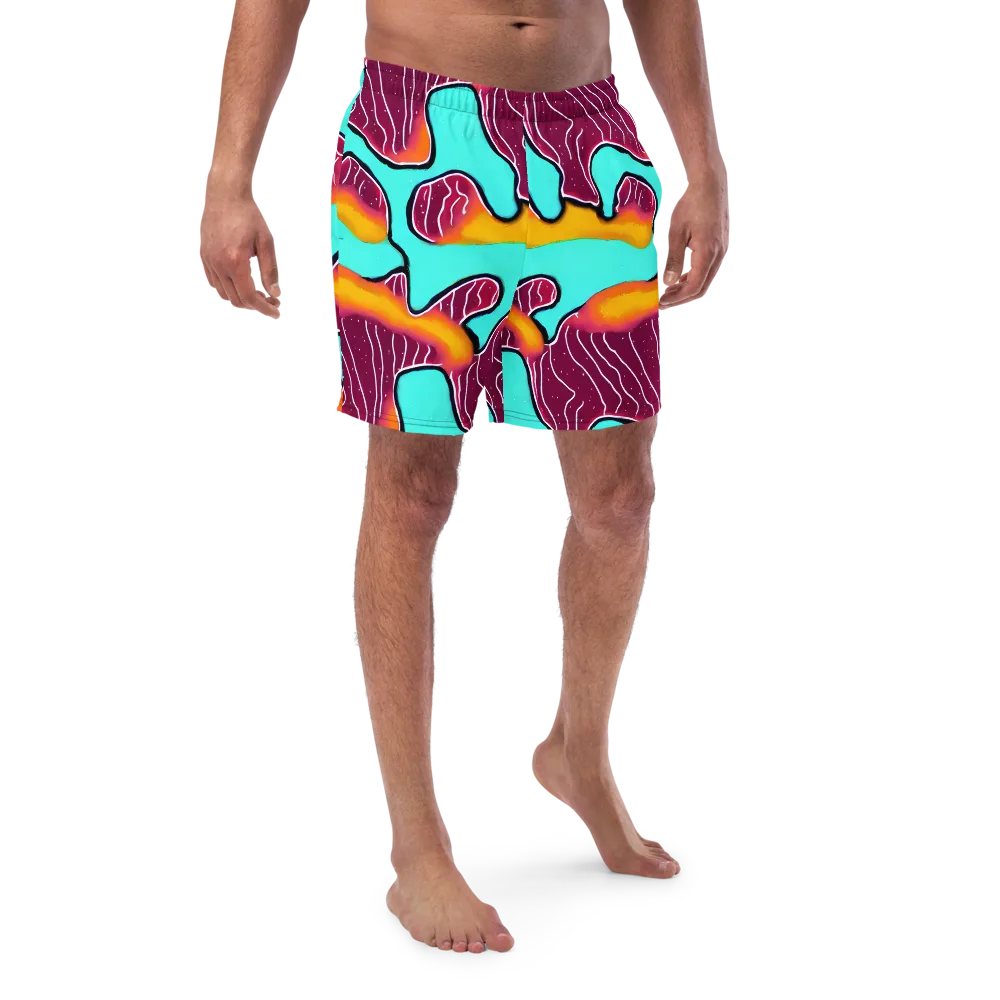 Aqua Heat on Swim Trunks — Front