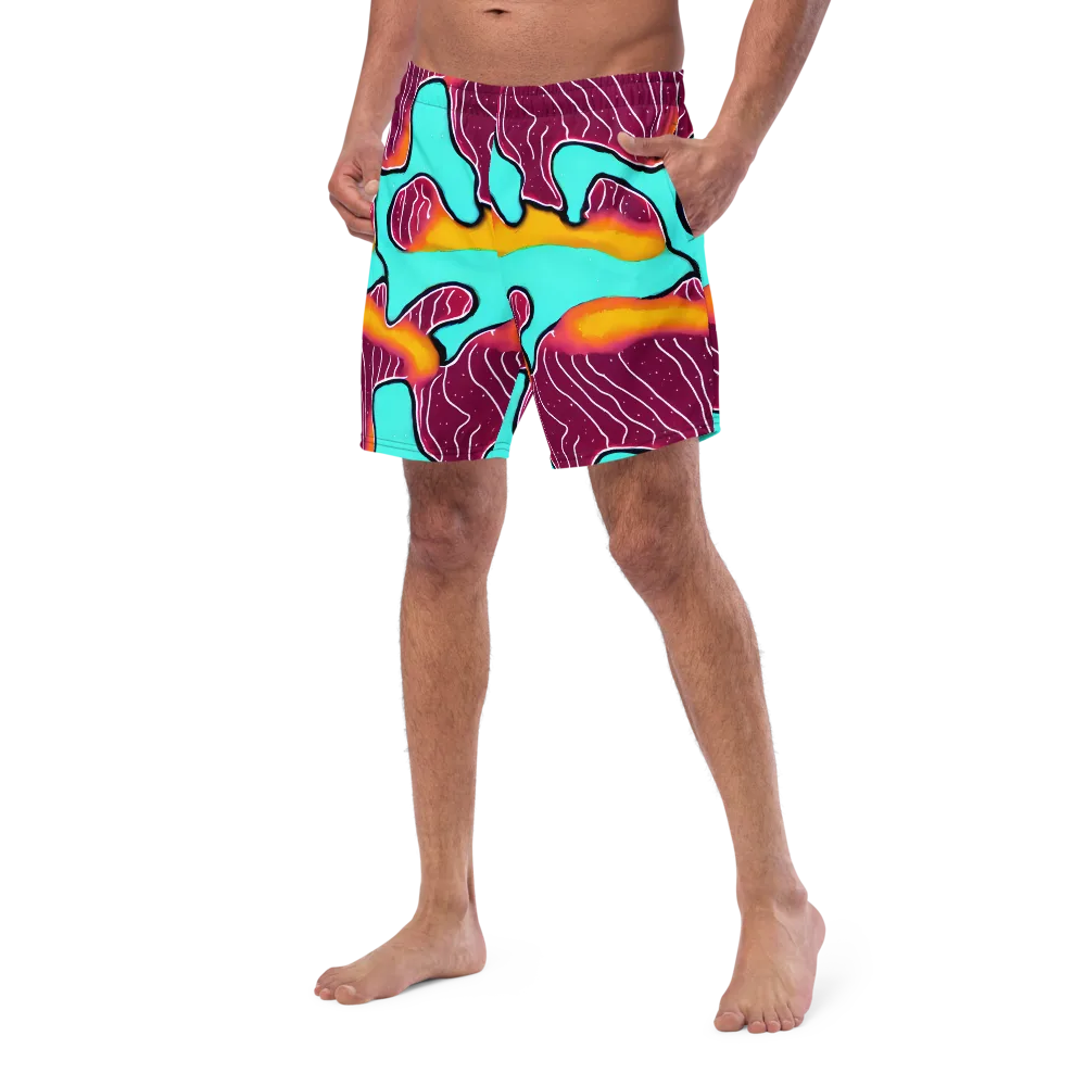 Aqua Heat on Swim Trunks — Left Front