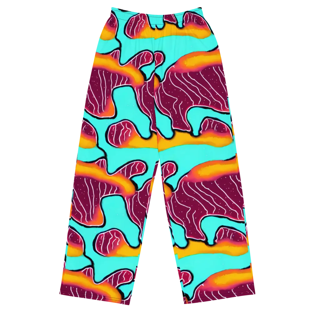 Aqua Heat on Wide-Leg Pants — Front