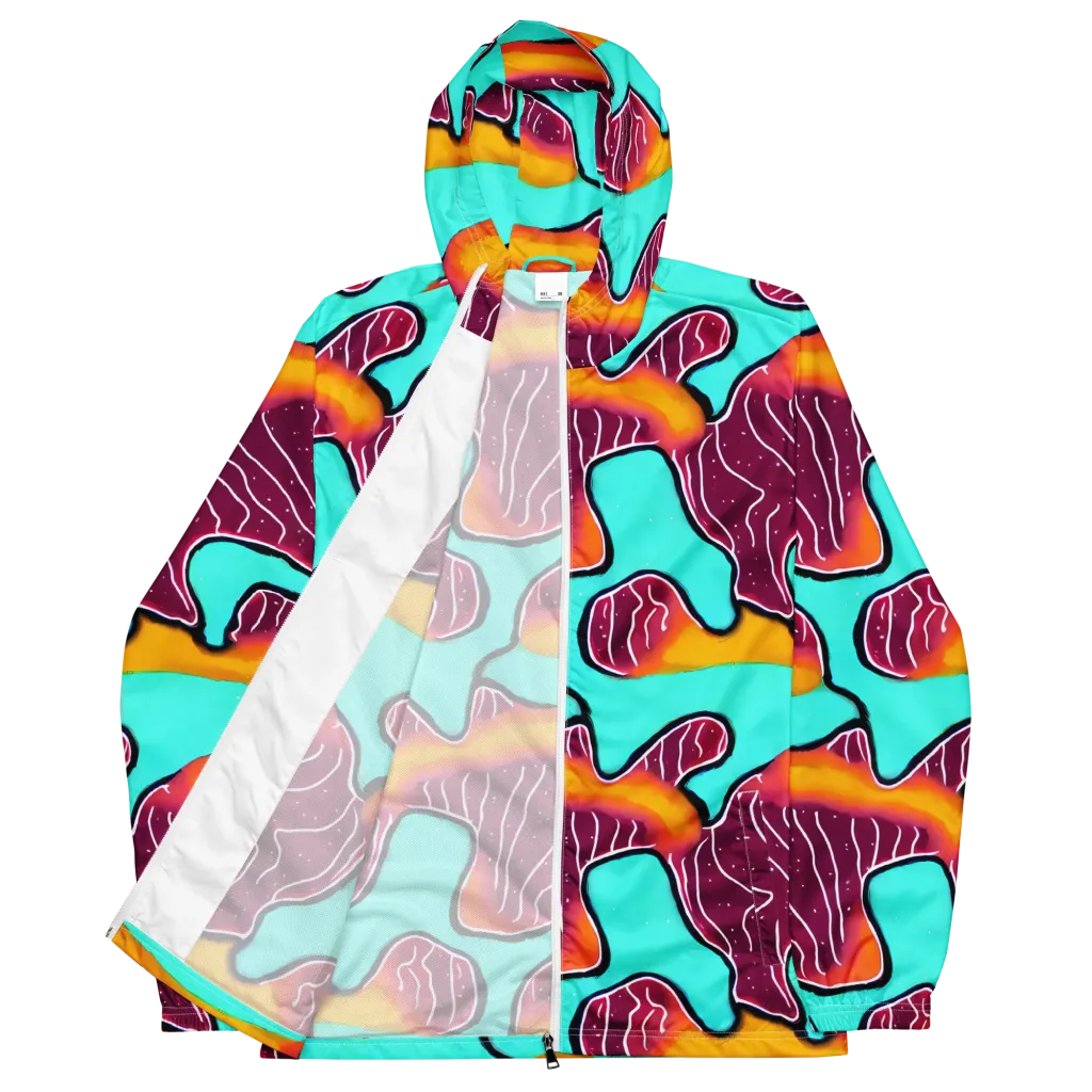 Aqua Heat on Men's Windbreaker — Front