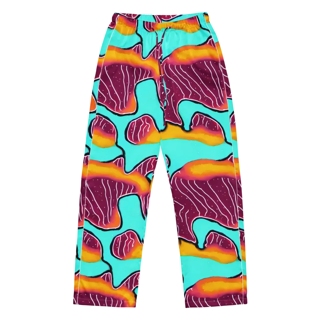 Aqua Heat on Women's Pajama Pants — Front